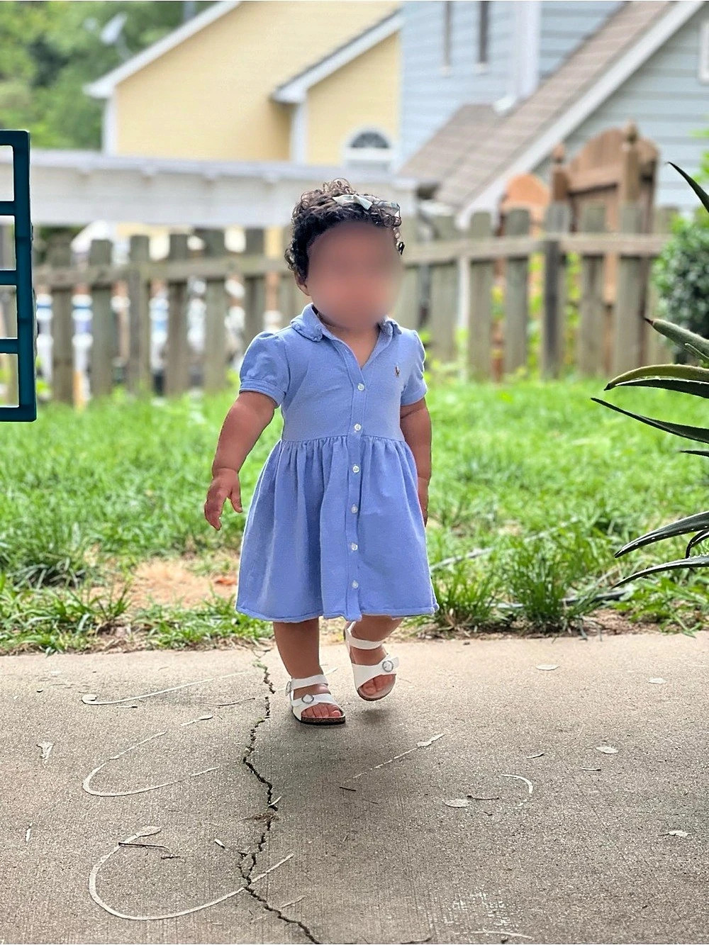 Ralph Lauren Blue Collared Dress 18M